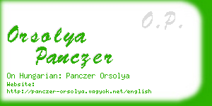 orsolya panczer business card